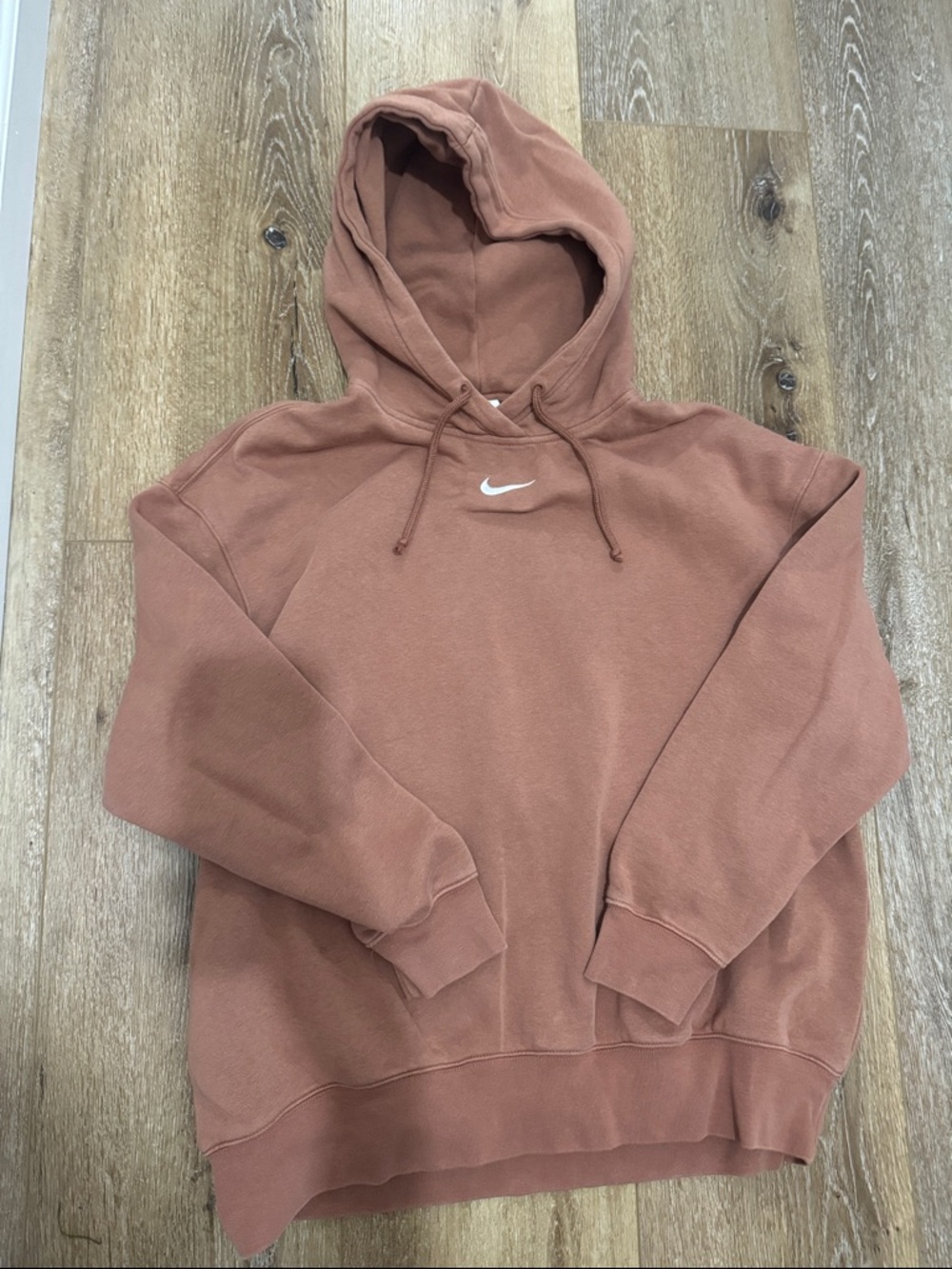 Nike Men's Crewneck Hoodie in Rust